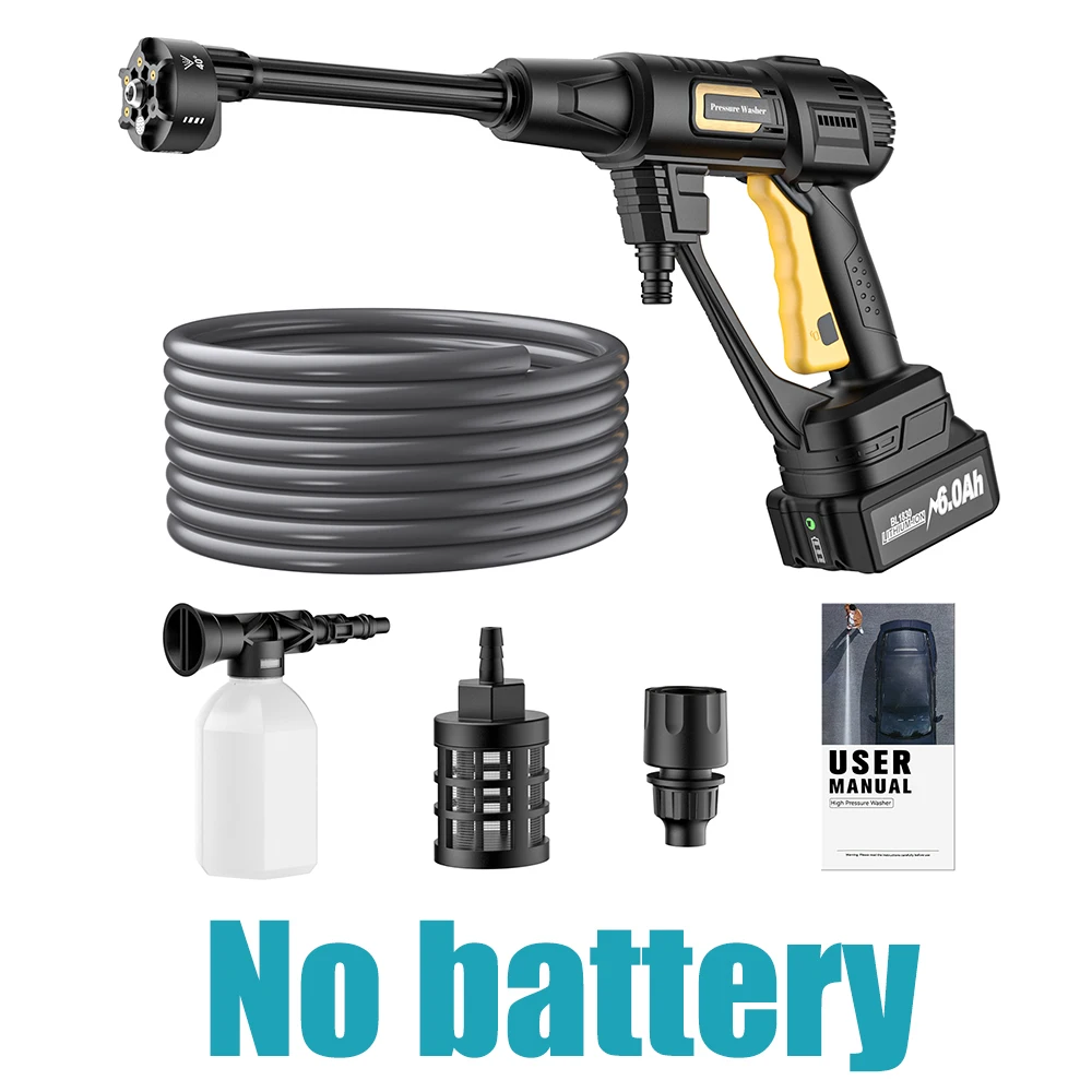 Neue 170W 105Mpa Drahtlose Auto Waschmaschine Hochdruck Auto Waschen Wasser Pistole Tragbare Auto