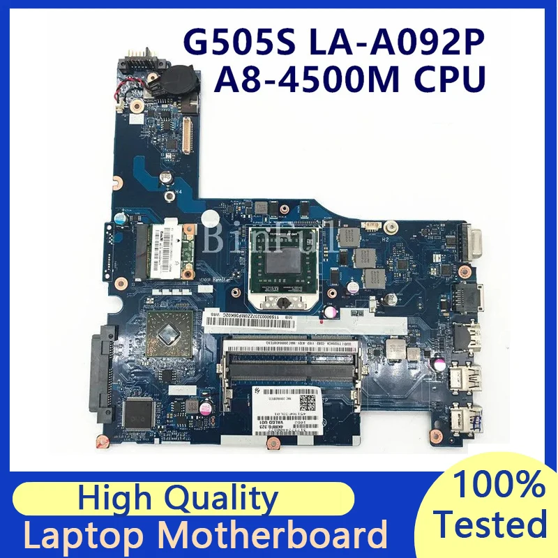 

Mainboard For Lenovo Ideapad G505S VALGC_G0 LA-A092P Laptop Motherboard With AMD A8-2540M CPU 100% Full Tested Working Well