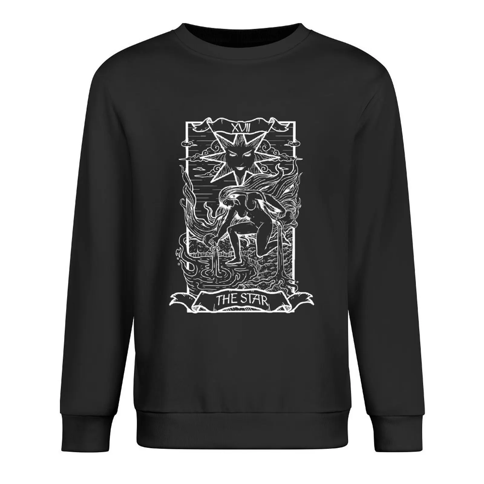

Tarot Card The Star Dark Edition Pullover mens designer clothes men's coat anime clothes anime clothing sweatshirts men