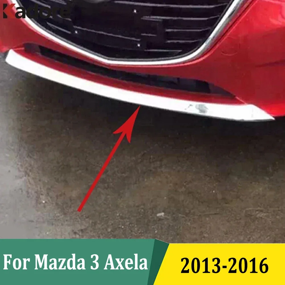 

For Mazda 3 M3 Axela 2013 2014 2015 2016 Chrome Front Bottom Bumper Grill Molding Strip Cover Trim Styling Car Accessories