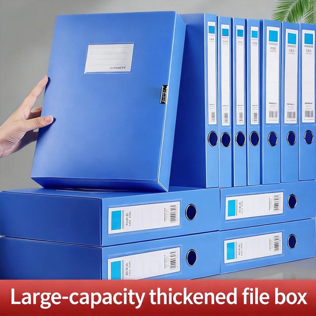 A4 File Organizer Box Thickened Plastic Binder Folder Document Storage For Office School Archive Supplies Multiple Thickness