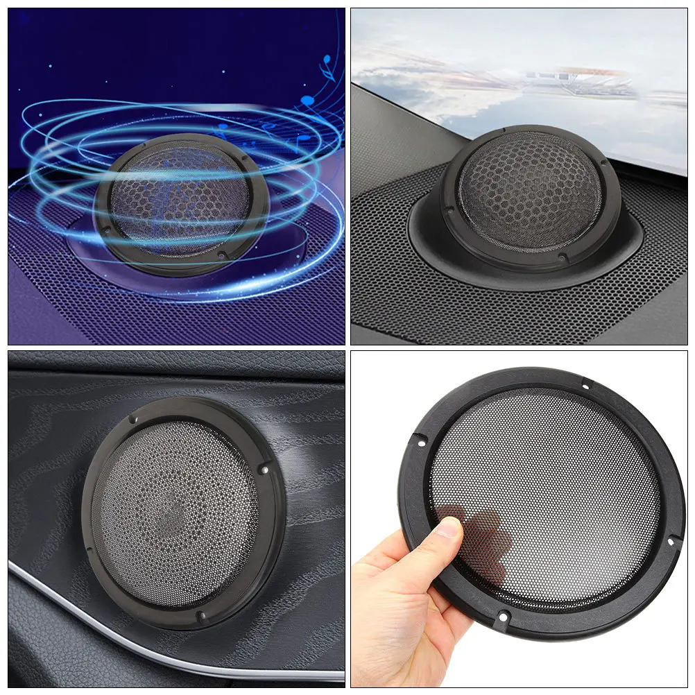 

2pcs Speaker Grill Covers 8 Inch Metal Mesh For Car Audio Subwoofer Diy Home Stereo Vehicle Speaker Grille Guard Repair Tool