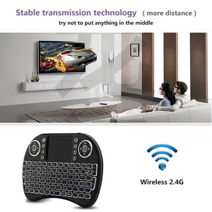 لوحة مفاتيح لاسلكية صغيرة I8 2.4G ماوس هوائي لوحة لمس عن بعد لجهاز Android TV Box PC Smart TV TV أفضل 8 مبيعات IPTV في البرازيل - رقم 4