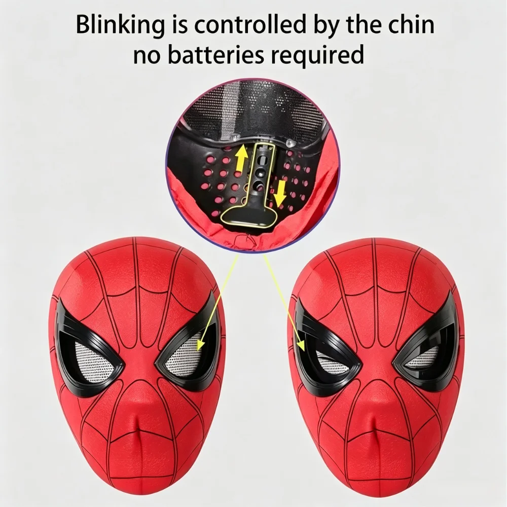 NEW Mask Headgear Cosplay Moving Eyes Mask 1:1 Creative Cosplay Head Cover Real Person Wear Halloween Party Costume Prop Gift view 6