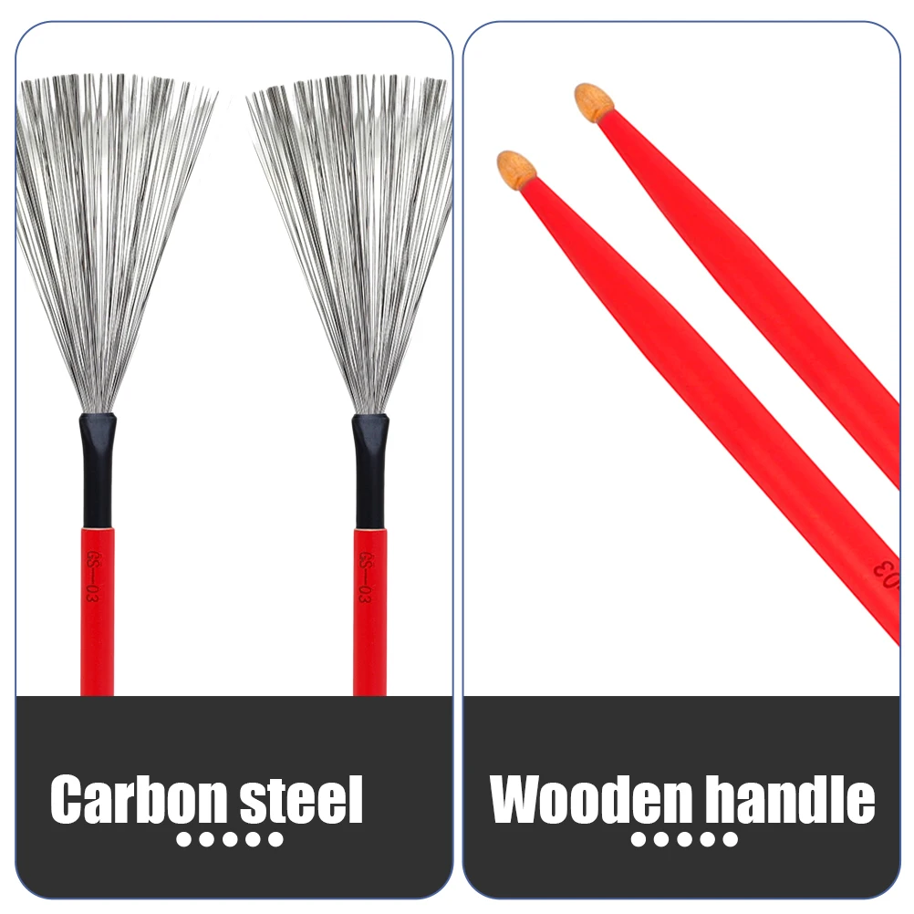 

Wire Drum Stick Brush Brushes Accessories Sticks Drumstick Percussion Drumsticks