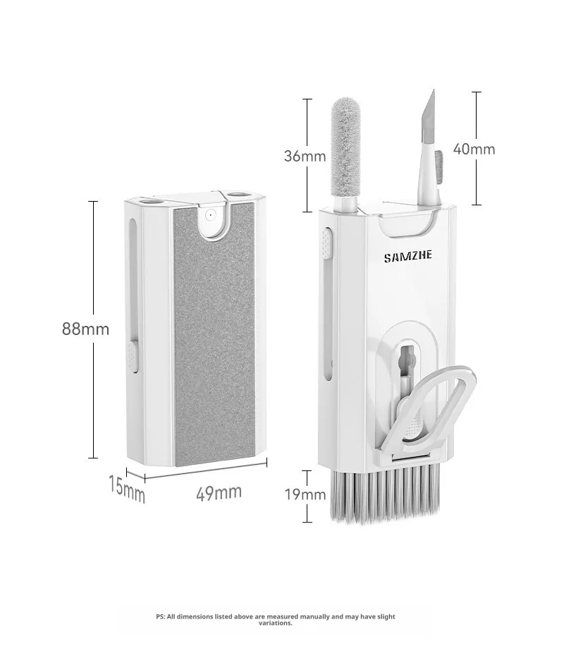SAMZHE 8-in-1-Reinigungsset, Reinigungsbürste für Computertastaturen, Reinigungsstift für Kopfhörer, Reinigungswerkzeuge für Headsets und Telefone, Tastenkappen-Abzieher – Detail 13