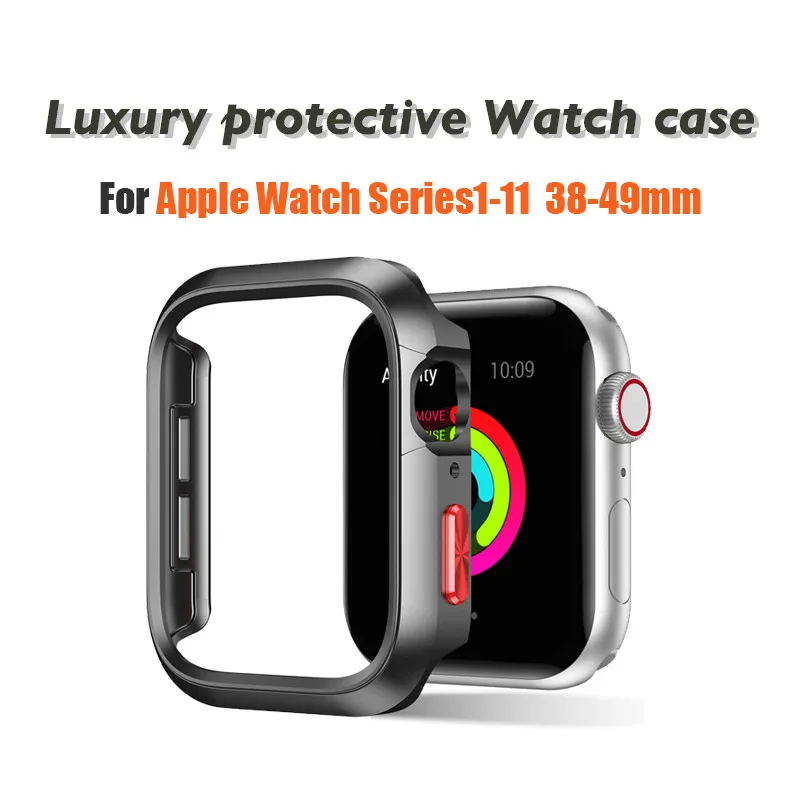 الصلب PC واقية الإطار الوفير غطاء لساعة أبل 42 مللي متر 44 مللي متر 45 مللي متر 46 مللي متر 49 مللي متر Iwatch Series11 10 9 8 7 6 5 4 3 2 1SE الترا