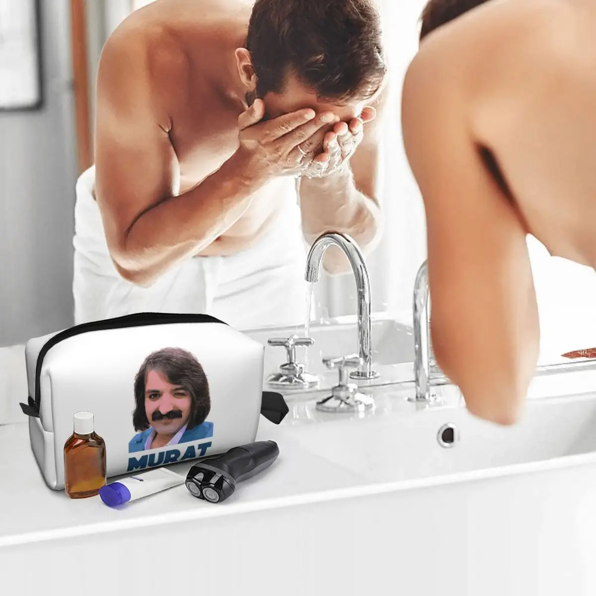 Murat Erdem Erdemin Bolsa de maquillaje turco Winker Organizador de cosméticos Kit de almacenamiento Dopp Bolsa de cosméticos de artículos de tocador para mujer Estuche para lápices