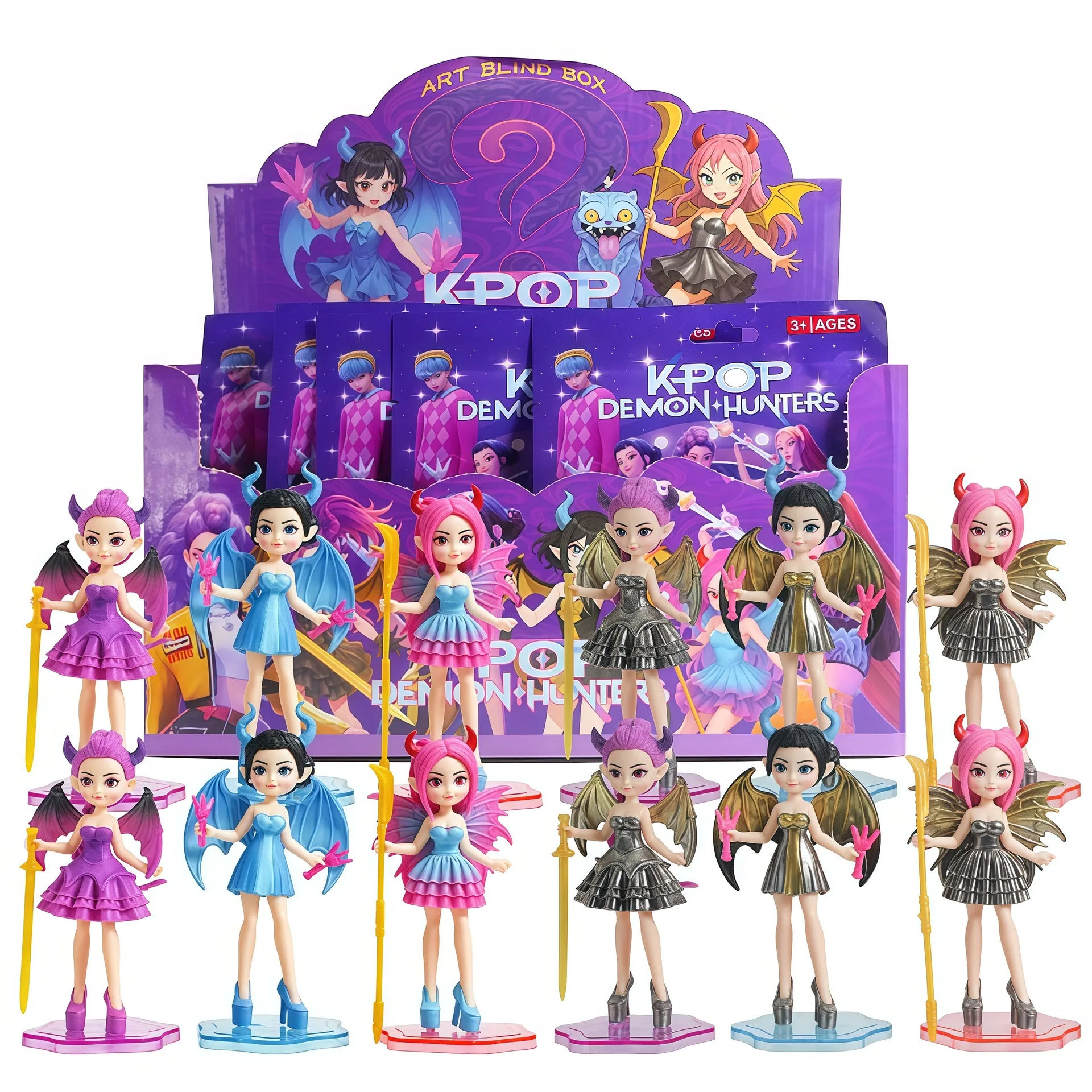 Nuovo K-pop Demon Hunters Witch Series Demon Hunting Girl Blind Box PVC Figure Action Figures Figurine da collezione Giocattoli Regalo
