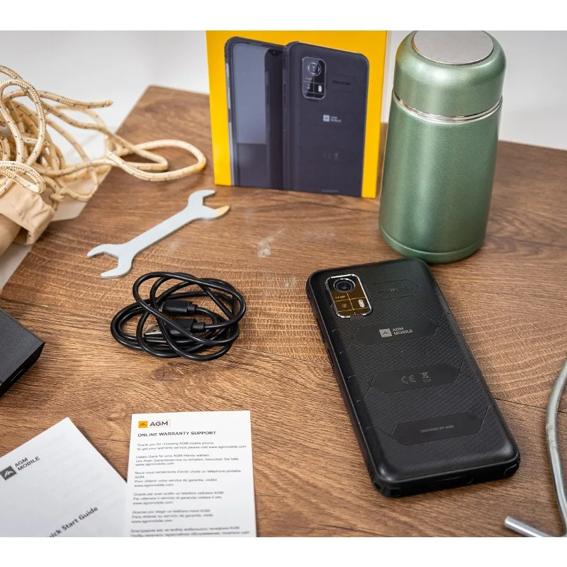 AGM H Max Rugged Phone, 10000mAh Battery, IP68 Waterproof, 6.56 Inch 90Hz Screen, 4GB+128GB Android Smartphone for Outdoor Work
