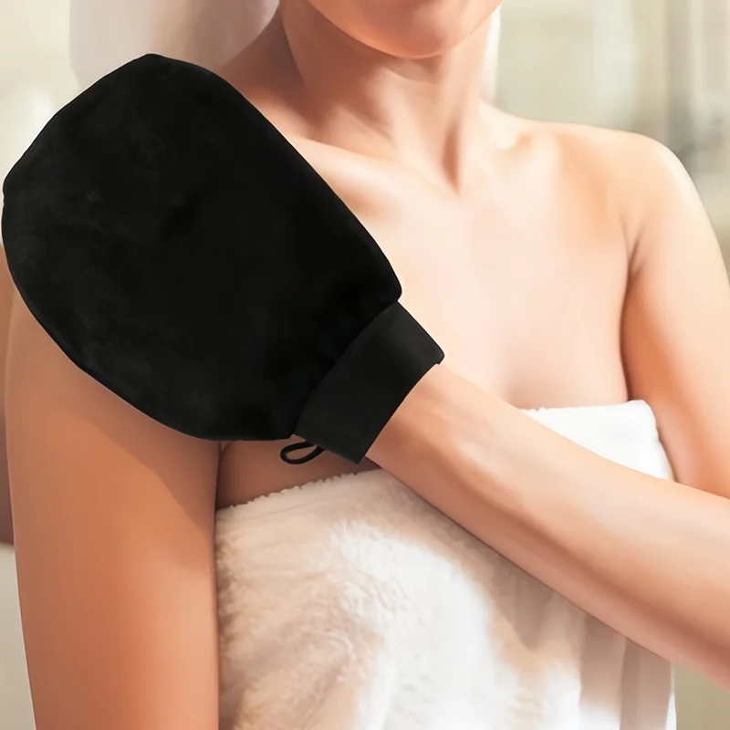 قفاز تقشير مزدوج الجانب قابل لإعادة الاستخدام - منظف الجسم من السيليكون لإزالة الجلد الميت بشكل فعال وتنظيف الحمام العميق