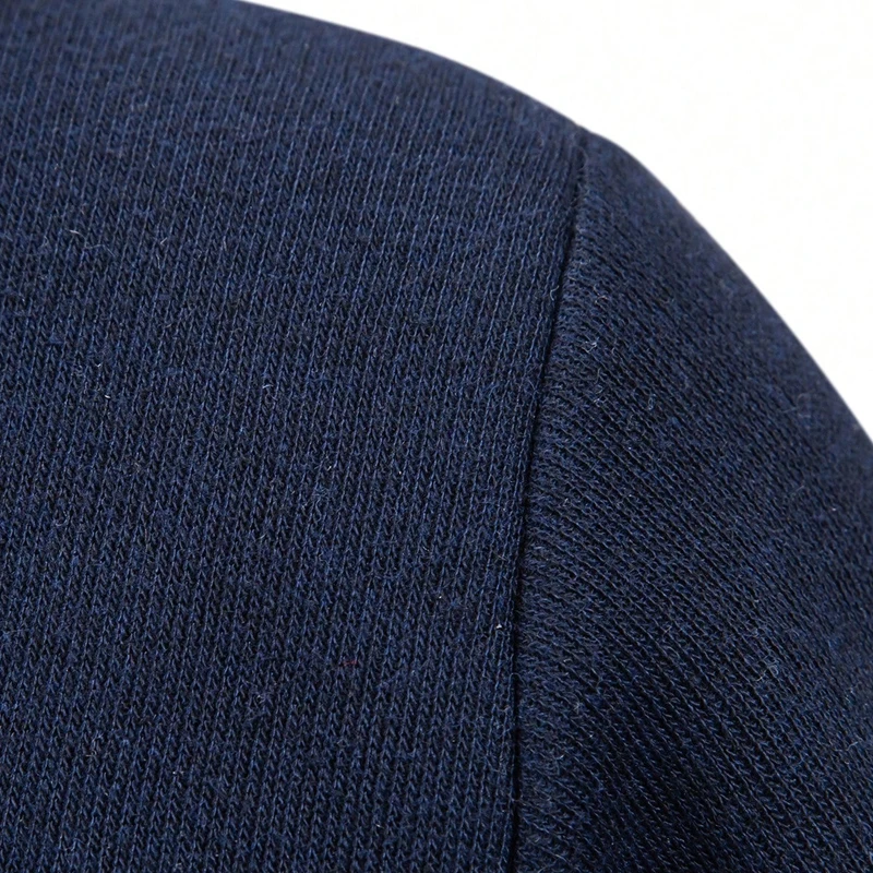 كبيرة الحجم الرجال سترة البلوزات عارضة كامل البريدي البلوزات سترة مشغولة من الصوف مع جيوب يندبروف الخريف الشتاء الذكور الملابس #4