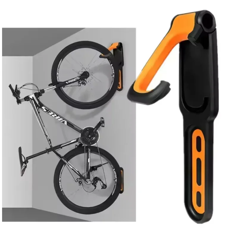 

1PC Bicycle Wall Mount Rack Mtb Road Bike Storage Fixed Hanging Hook Bike Support Stand Bracket Holder Cycling Parking Buckle