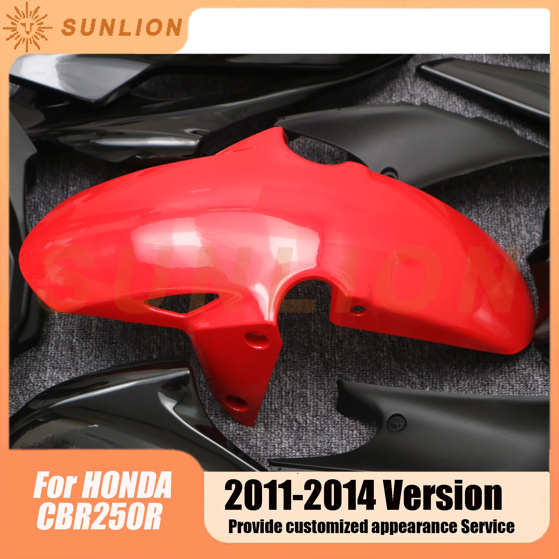 For HONDA CBR250R CBR 250R CBR250 R 20112012 2013 2014 Full Fairing Motorcycle ABS Injection molding Full Body Fit Fairing