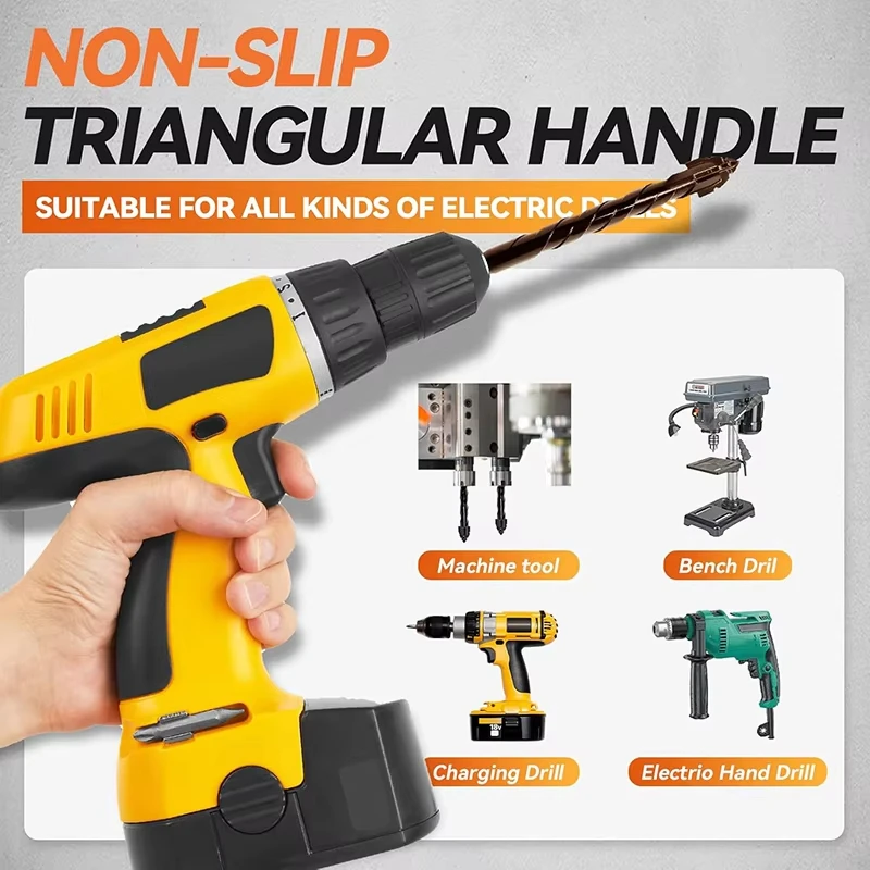 10/7 قطعة مجموعة لقمة ثقب مسننة عالية القوة خاصة مسننة تويست بت 3-12 مللي متر للخرسانة/البلاط/مجموعة أدوات الحفر الزجاجية