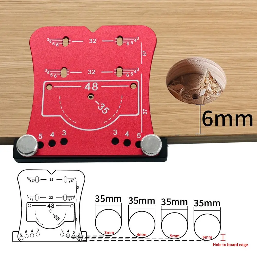 Accessoires Houtbewerking Scharniergatopener Aluminiumlegering 35 mm Punch Tool Duurzame Punch Locator