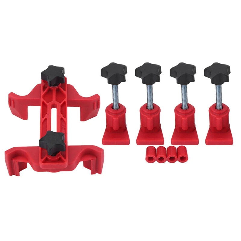 1 Set Universal Camshaft Dual Cam Clamp & 50 Pcs Fender Lined With Fasteners Rivet Snaps