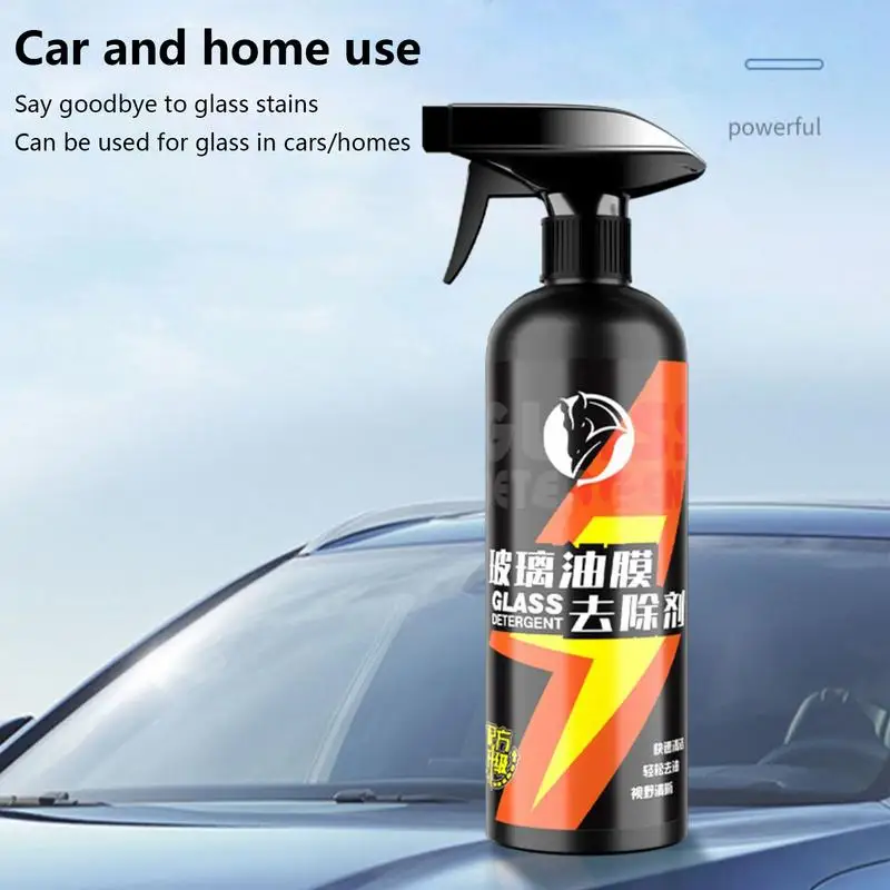 Glass Stripper Water Spot Remover 500ml Windshield Glass Cleaner Water Spot Removal Streak-Free Glass Stain Eliminator Glass