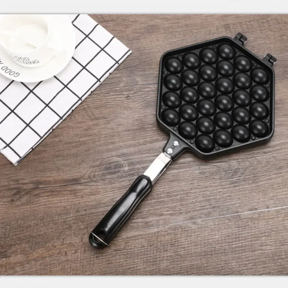 قالب صانع الوافل Hongkong من الألومنيوم الحديدي ، طلاء غير لاصق ، QQ ، قالب مقلاة خبز كعكة فقاعات البيض ، طبق مافن سهل الاستخدام ، بيض البيض #4