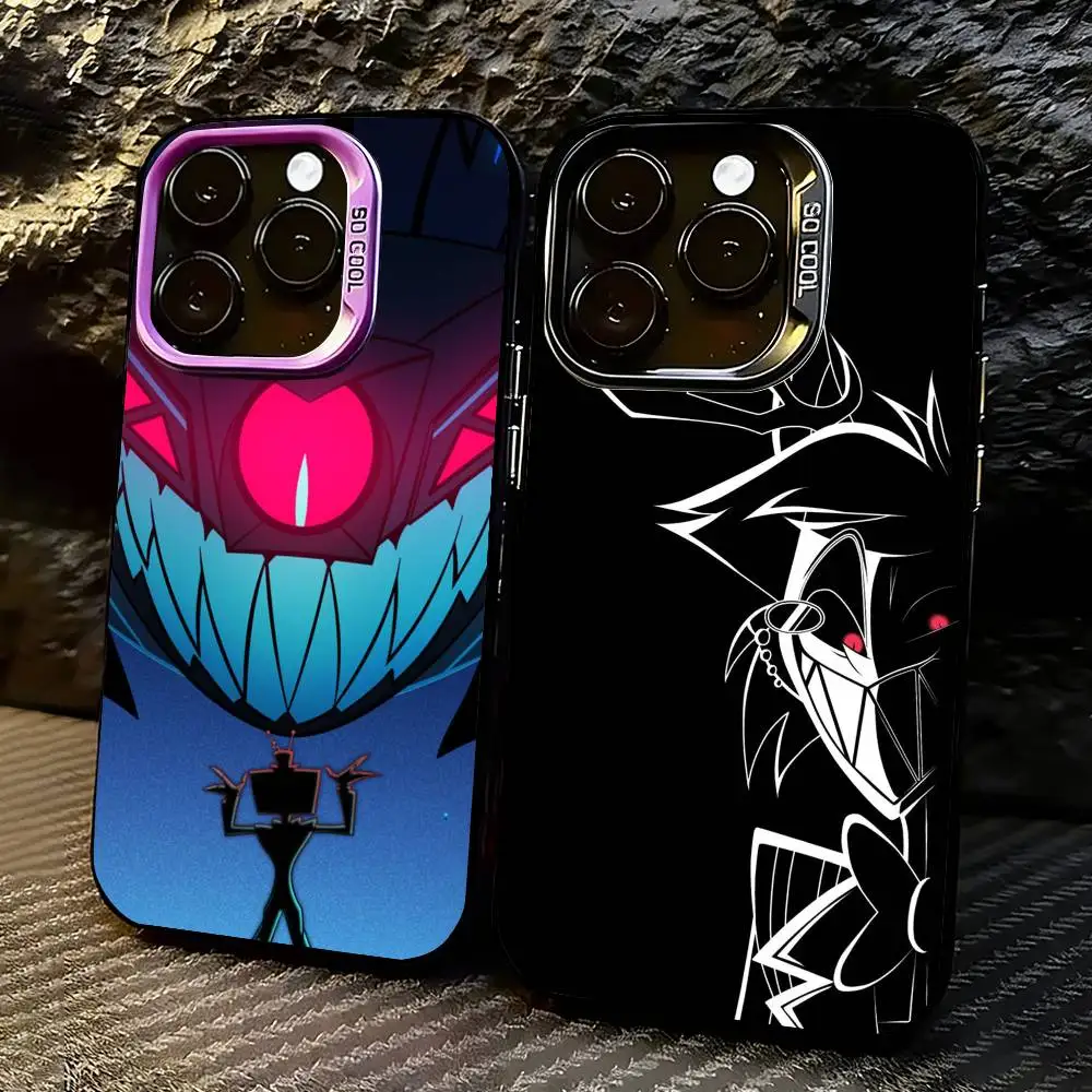 

Hazbins-Hotels Phone Case For iPhone 17,16,15,14,13,12,11 Plus,Pro Max,XS,Colorful Silver Phone case Funda Cover