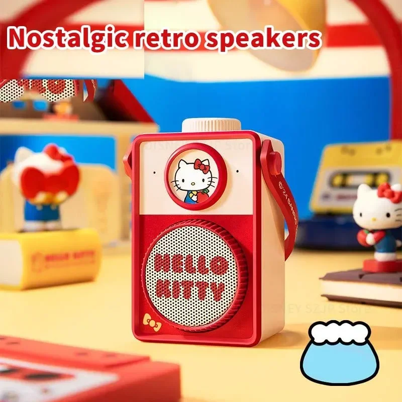 Sanrio Hello Kitty Bluetooth Speakers MG21-39 Kawaii Retro Camera Audio Anime Action Figurine Decor Sound Box Hello Kitty Toys image 4