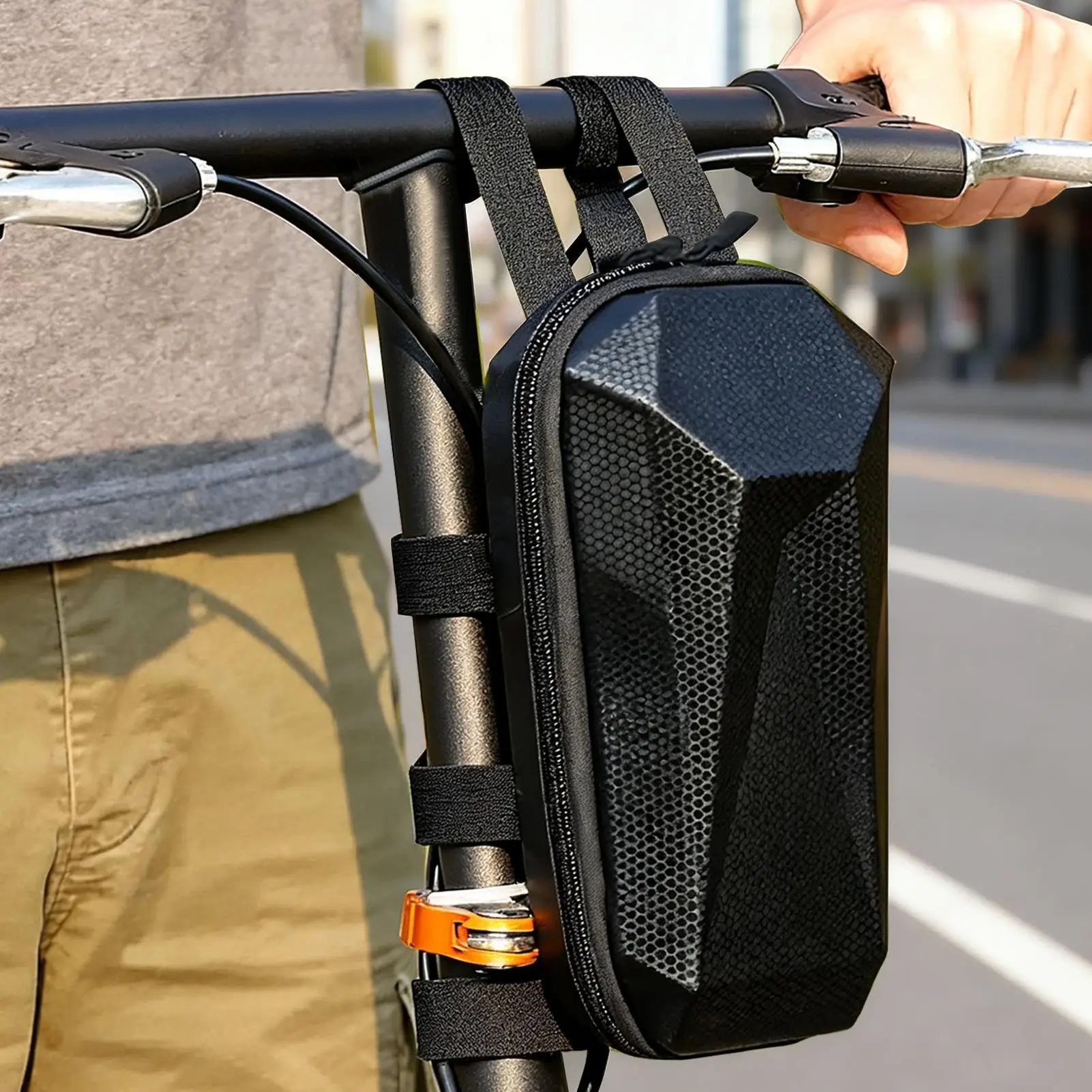 NEW Electric Scooter Bag Large Capacity, Front Mount Organizer for Balance Bike, Phone Keys Water Bottle Storage