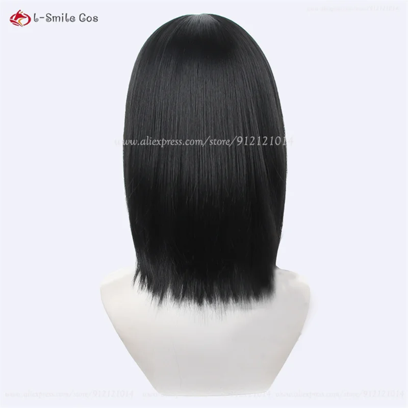 Anime Cosplay Mikasa Ackerman Cosplay Wig Short Black Women Anime Wigs Heat Resistant Synthetic Hair + Wig Cap