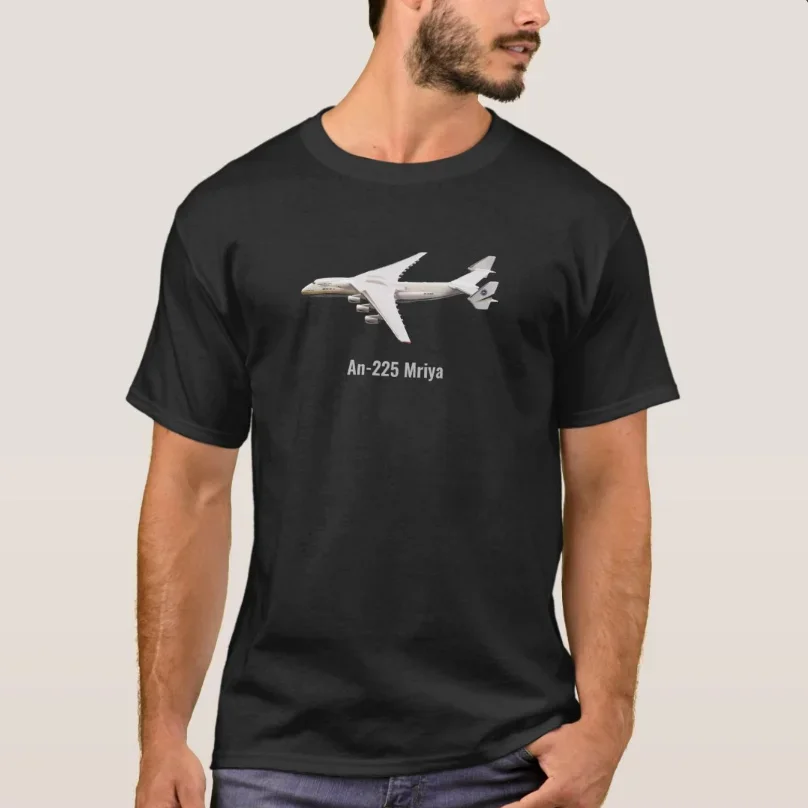 

Antonov An-225 Mriya Cargo Aircraft T-Shirt 100% Cotton O-Neck Summer Short Sleeve Casual Mens T-shirt Size S-3XL