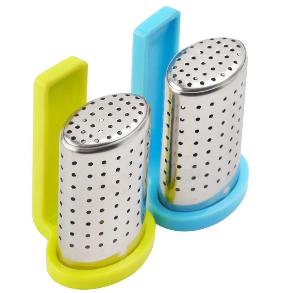 Tea Infuser with Fine Stainless Steel Mesh and Integrated Hanging Hook for Stability During Steeping in Standard Mugs