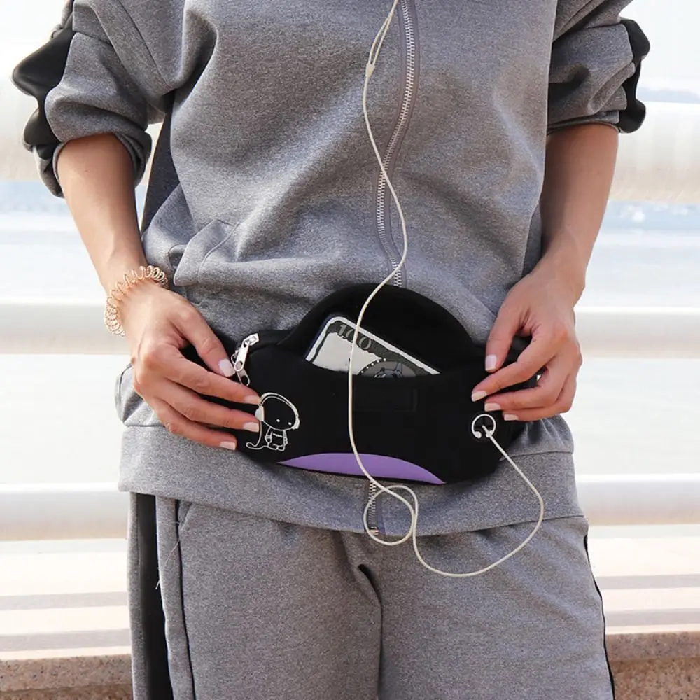 Waterproof Running Waist Bag Lightweight Invisible Running Waist Pack Adjustable Reflective Strip Marathon Jogging Bag