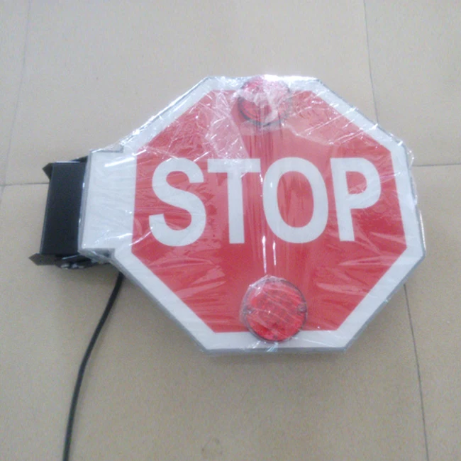 Public Safety Motorized School Bus Stop Arm Traffic Sign