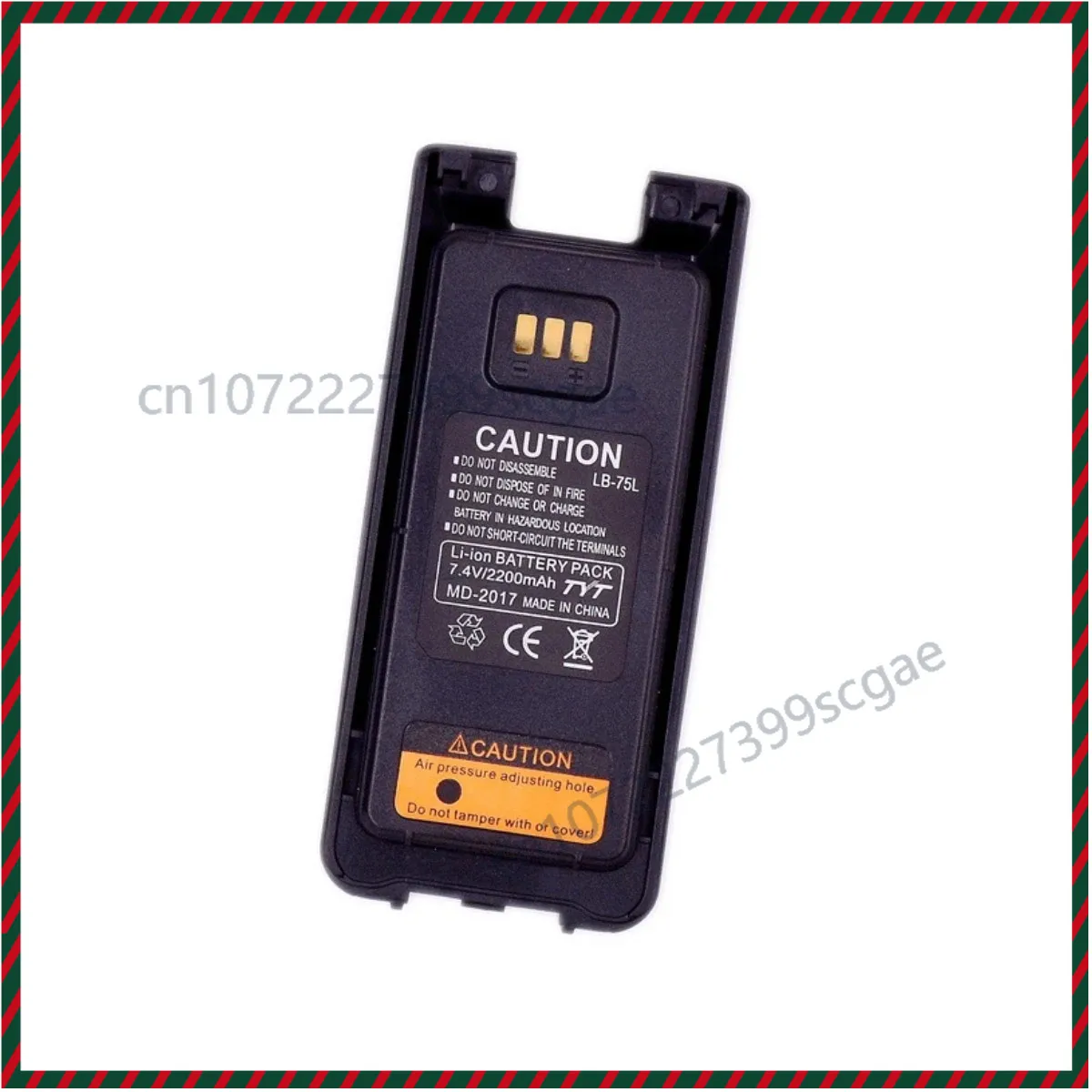 for TYT MD2017 Li-ion Battery Pack 2200mAh 7.4V for MD-2017 DMR Two Way Radio Parts