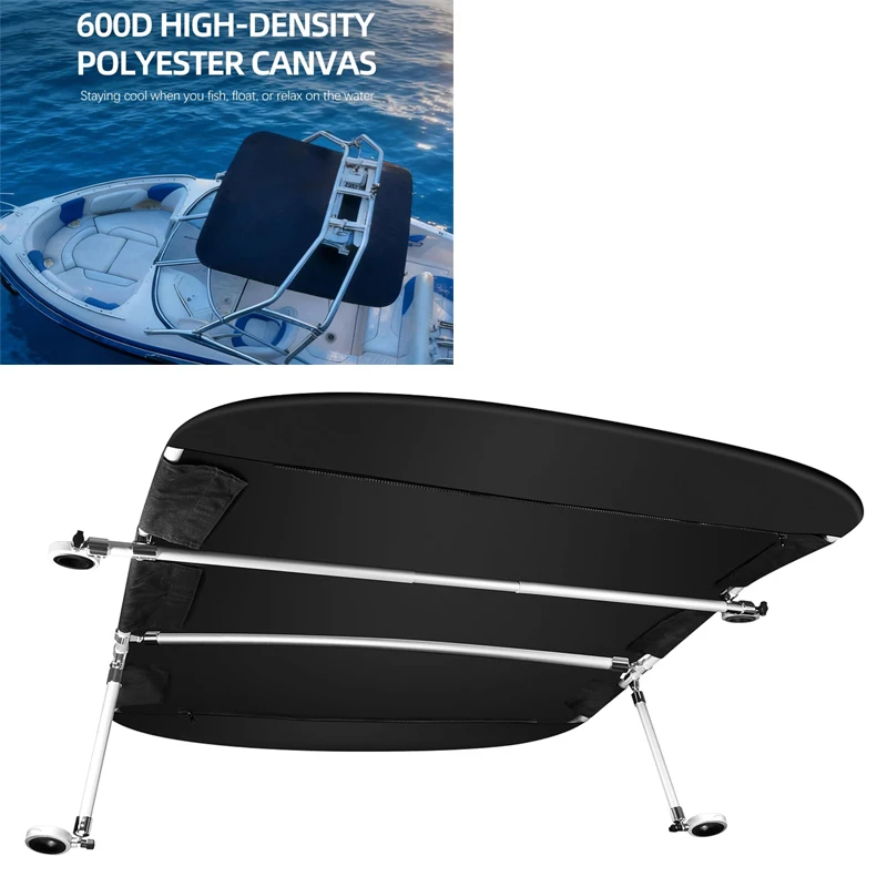 

Boat Bimini Top Mounts on Wakeboard Tower,for Most 2-2.5” Tube Wake Towers on Bass Boats, Jon Boats, Pontoons & More