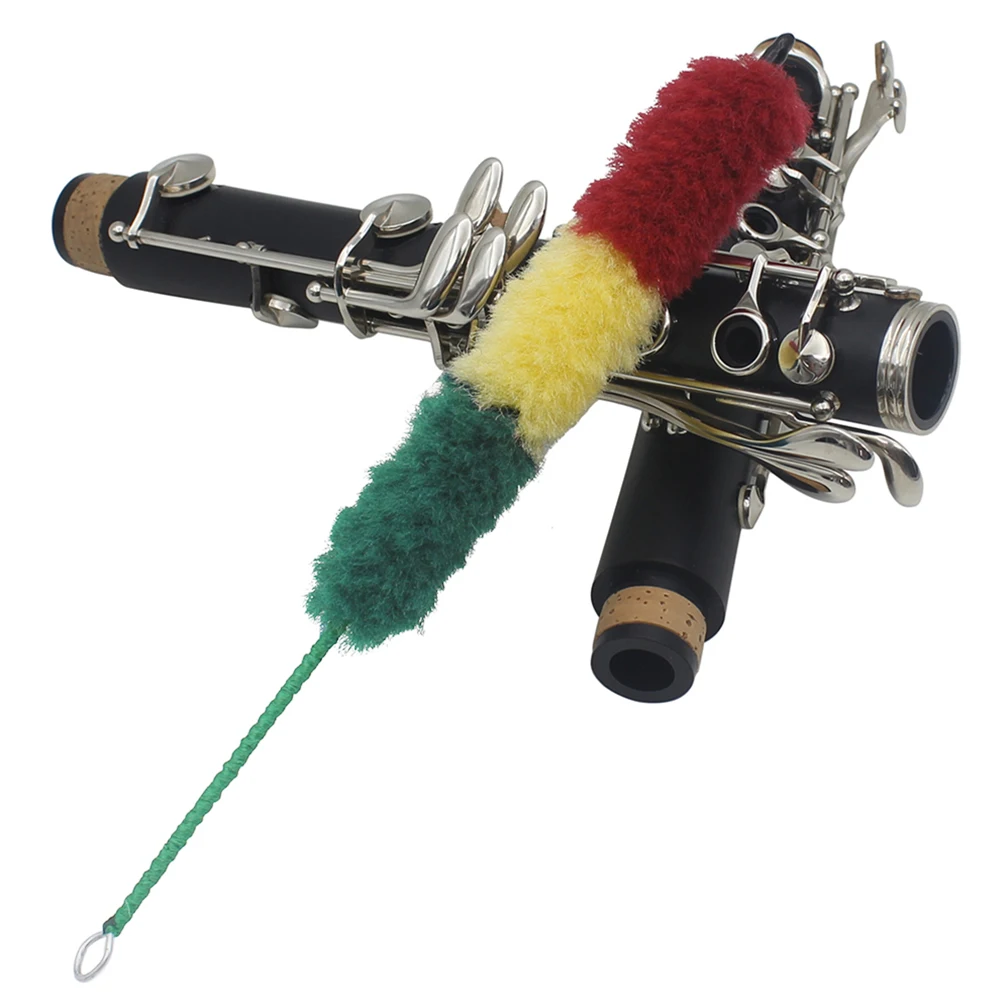 

Three Color Clarinet Cleaning Brush Nylon Metal Compact Size Durable Design Instrument Maintenance Tools Accessory