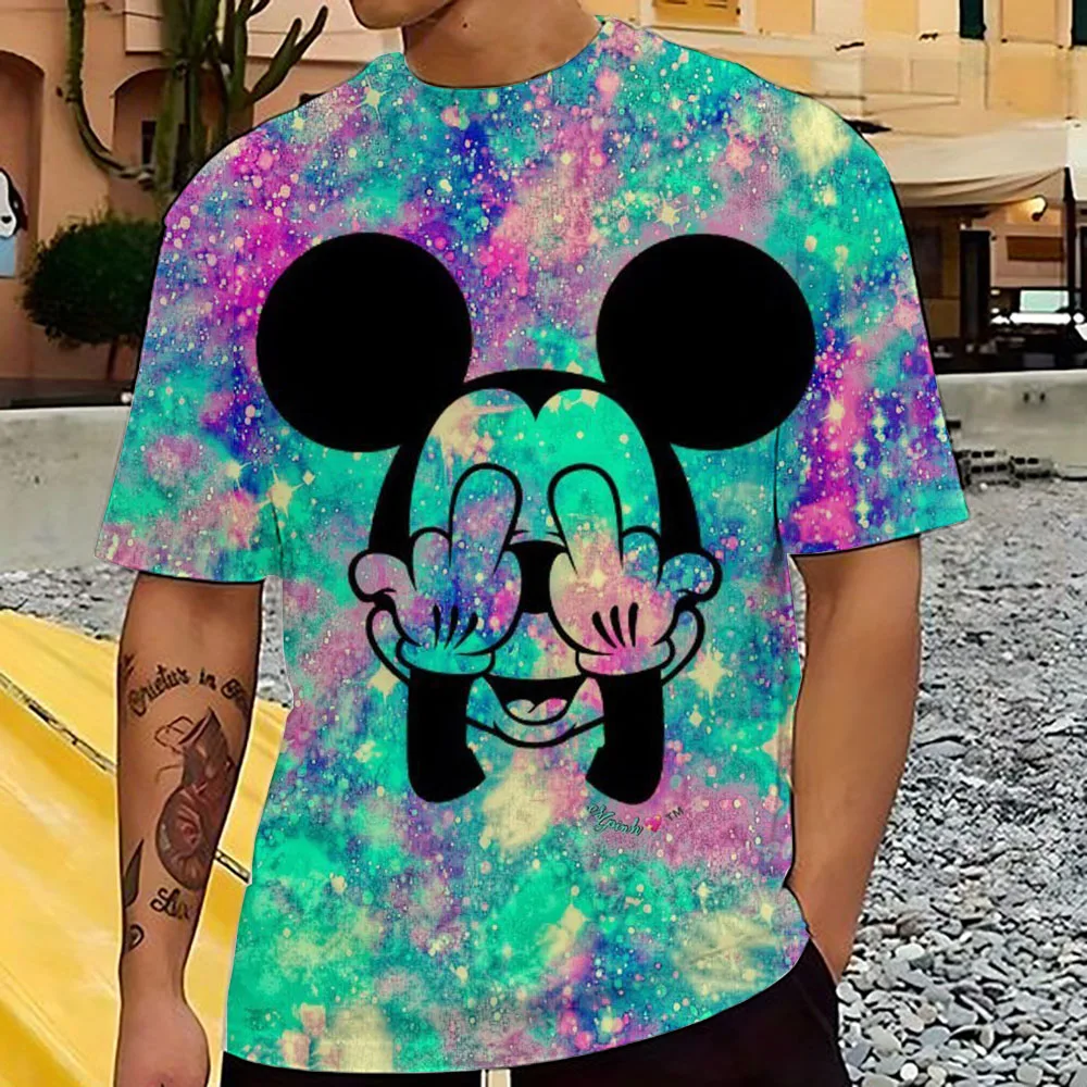 Miniso Men Disney Mickey Mouse t-shirt Summer Boy Street Fashion Casual Sports allentato O collo Quick Dry abbigliamento manica corta Kid