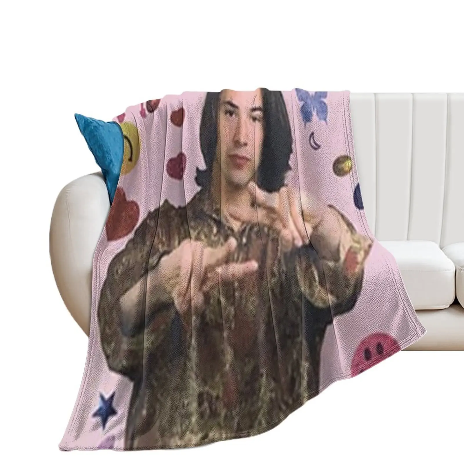 

Keanu Reeves ICONIC 90s Teen Mag Throw Blanket for sofa halloween Designers Blankets