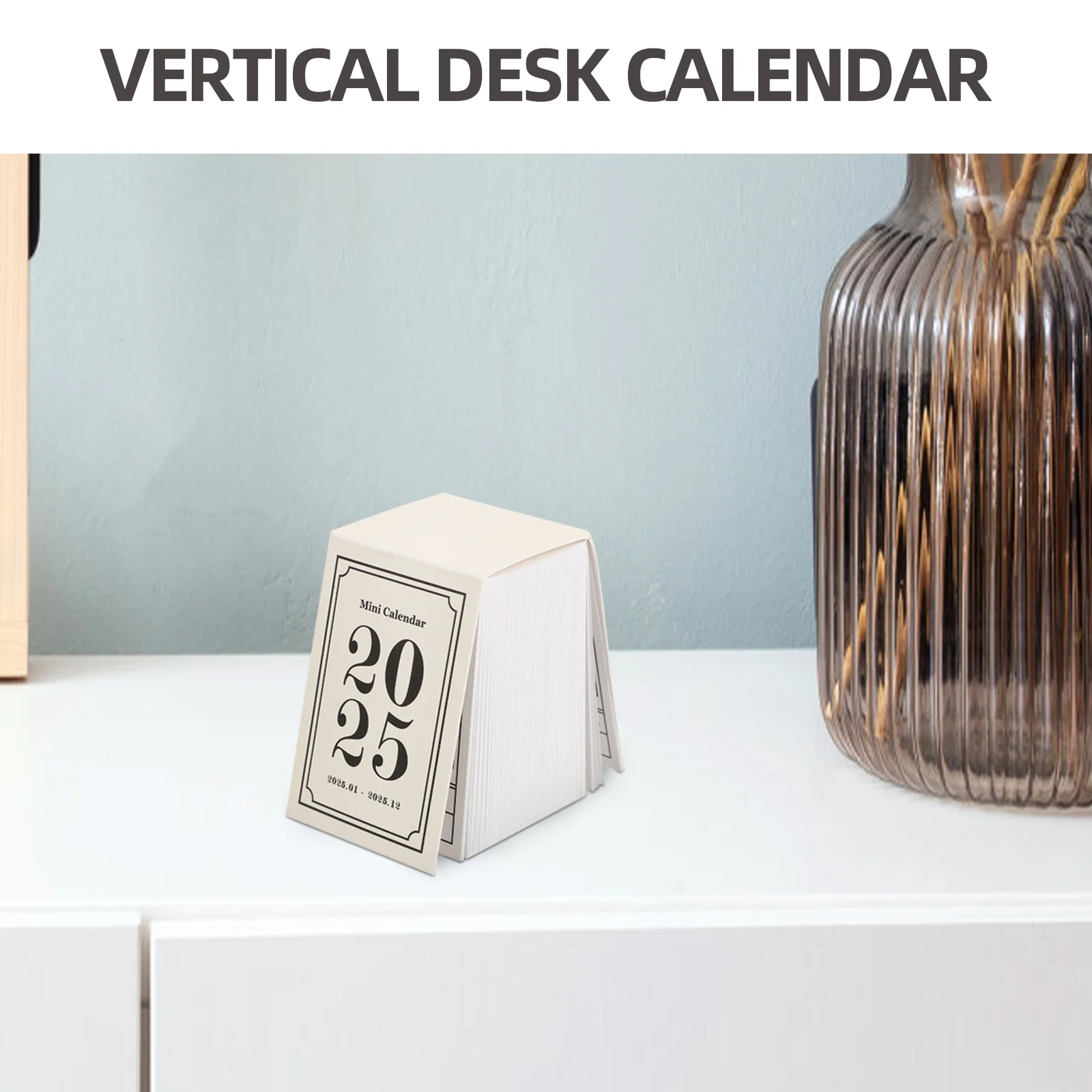 Retro Mini Calendar Decorative Miniature Desk Small Tool Paper Creative Multi-function Office White Board