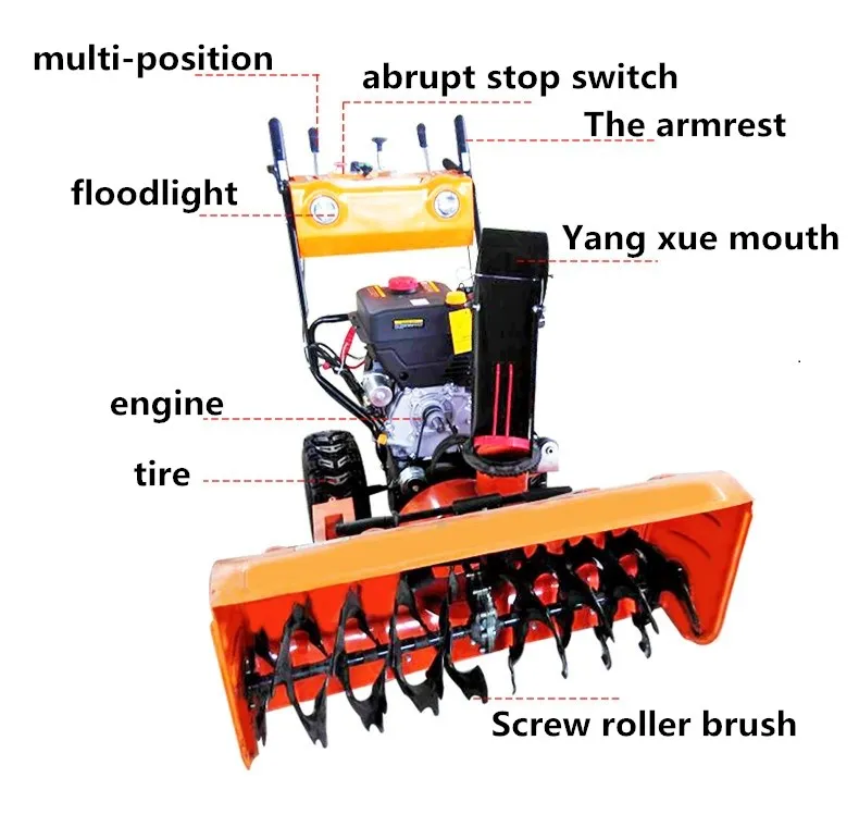 made in china snowplow/snow blower/snow cleaner for low price