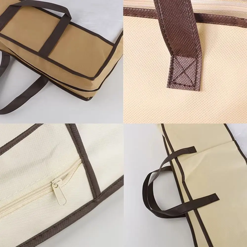 Non-woven Pillow Storage Bag Transparent with Zipper Household Organizer PVC Foldable Tote Bag for Storing Pillows and Blankets