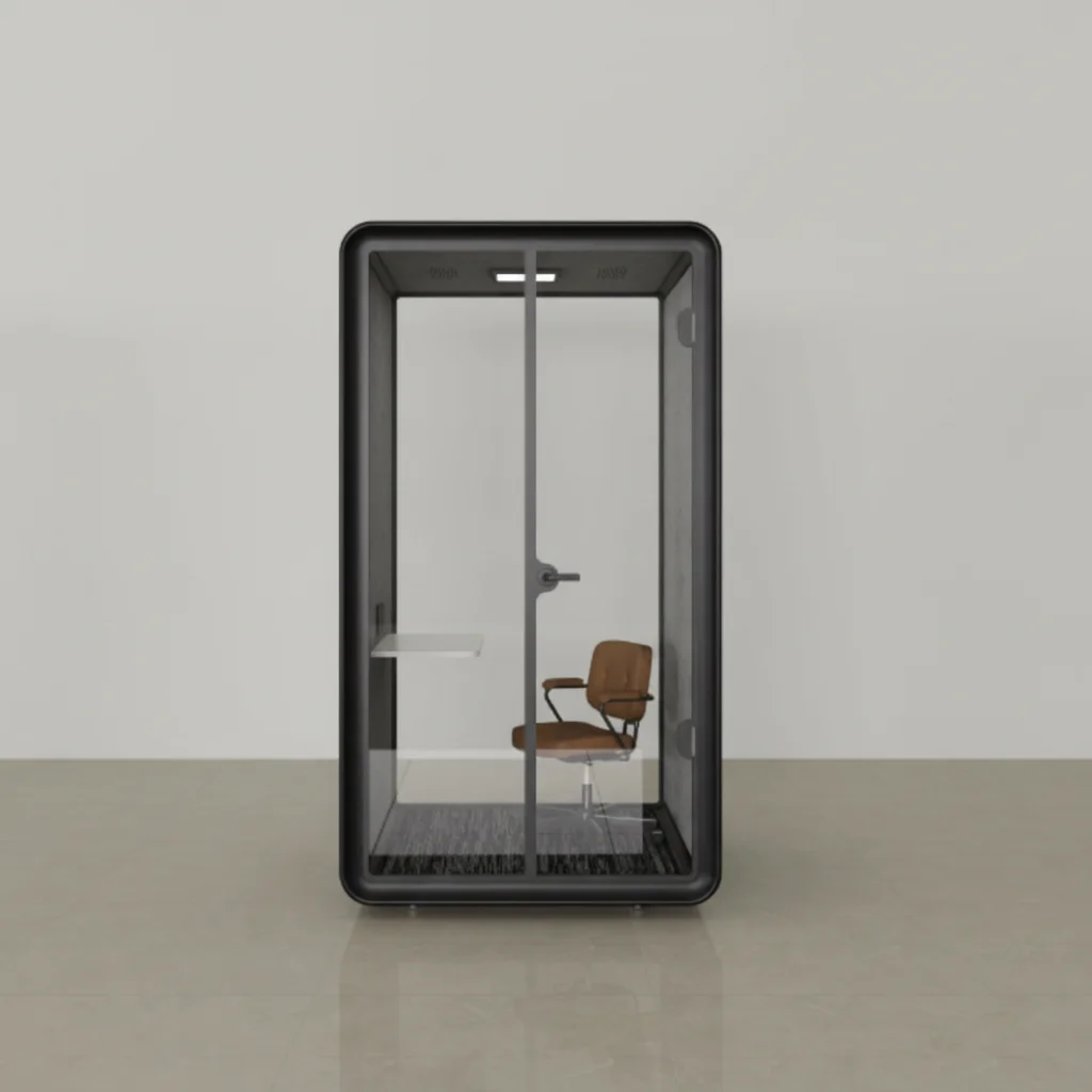 Modern Aluminum Soundproof Office Phone Booths, Foldable Design, Suitable For Hotel Use, Professional Recording And Conference B