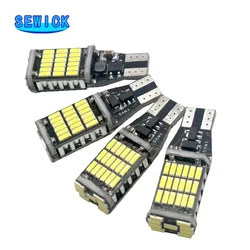 100pcs Car LED Bulb T15 W16W 4014 45SMD W5W LED Signal Light Super Bright Canbus No error DC12V/24V Reverse Parking Back Lamps