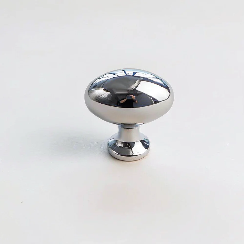 Stylish Titanium Silver Furniture Knob Zinc Alloy Cabinet Handle For Drawer Wardrobe Closet Door Minimalist Hardware Pull