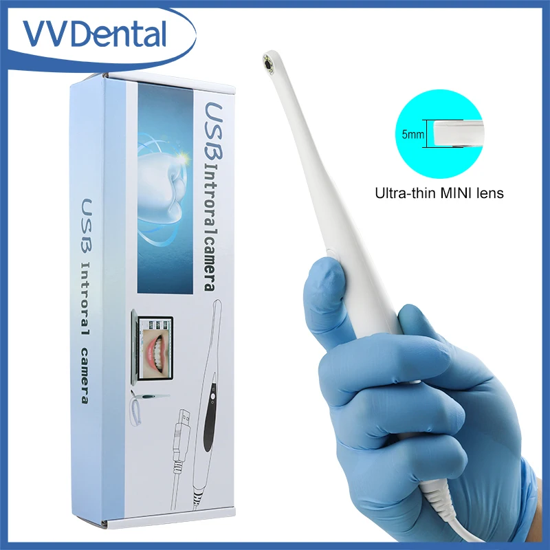 Стоматологическая интраоральная камера VVDental 8.0 Мп с 6 светодиодами, суперминиатюрная линза, камера для внутриротового осмотра, инструменты для стоматологии