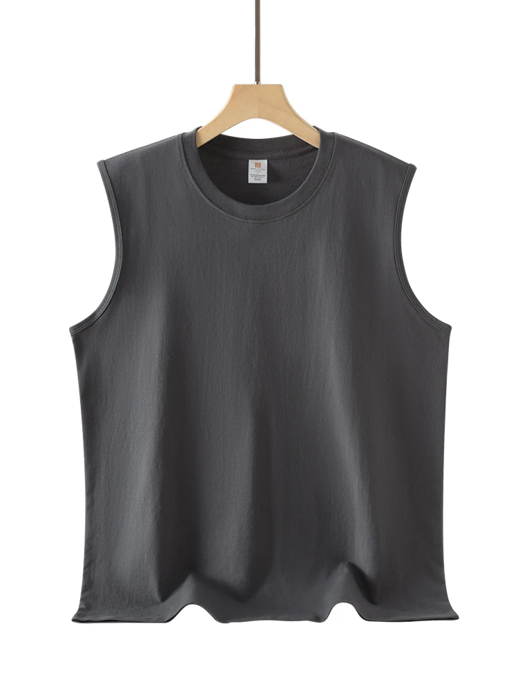 

American Sle Svel T-irt ex 00% Xinjiang Cotton Vest Loose Sports Fitn Tank Top Color Inner Wear Sweat...