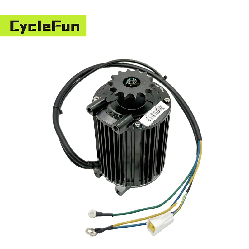 

QS90 PMSM Mid-Drive Motor Rated 1000W 55KPH Hall Type With Belt or Sprocket For Electric Scooter E-Motorcycle Electric Bike