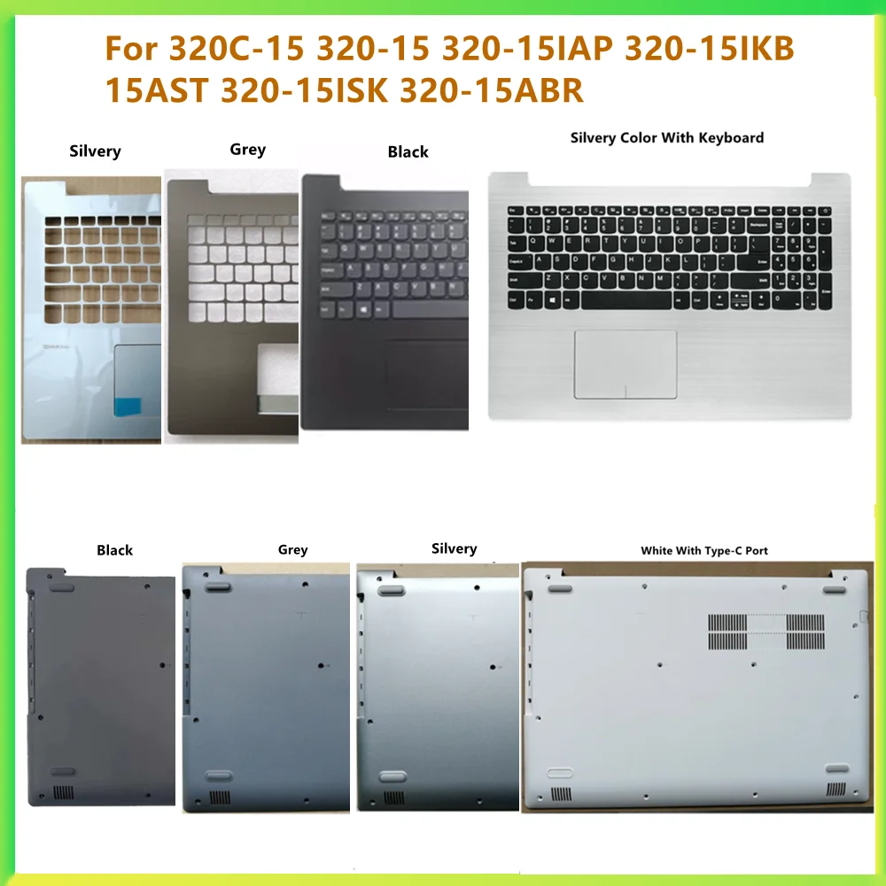 

Поп-новый верхний чехол, упор для рук, верхняя нижняя крышка для Lenovo 320-15 320-15ISK 320-15IAP 320-15IKB 15AST 320-15ABR 320C-15, корпус
