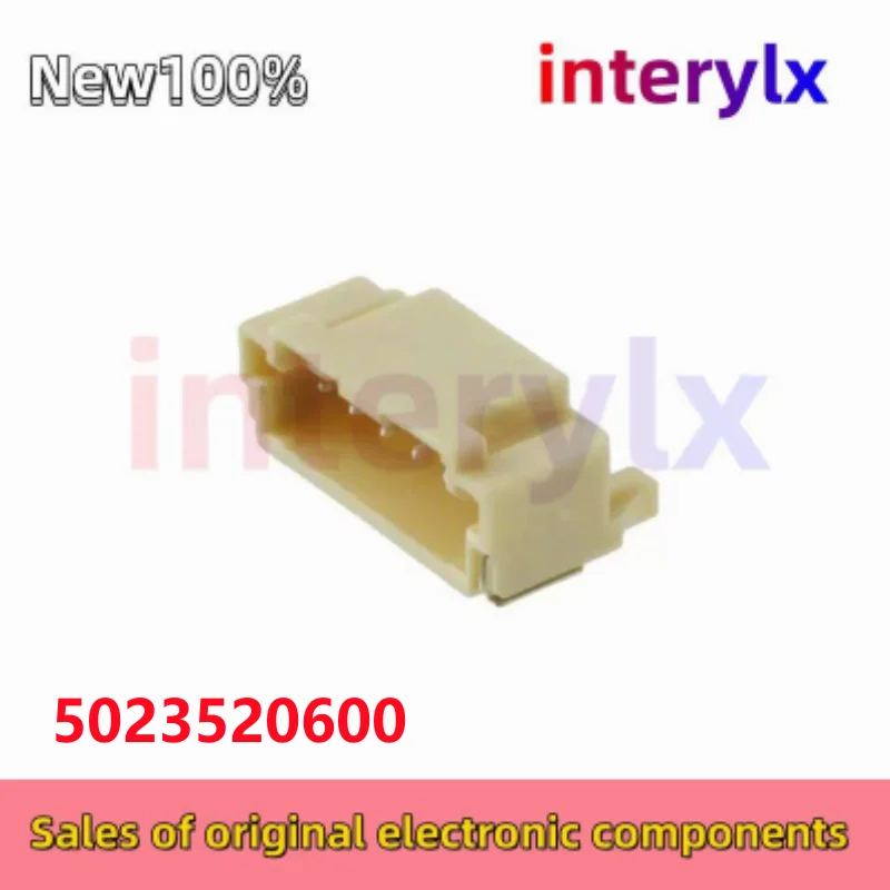 10Pcs/Lot original connector 502352-0600 5023520600 2.0mm spacing 6PIN needle holder