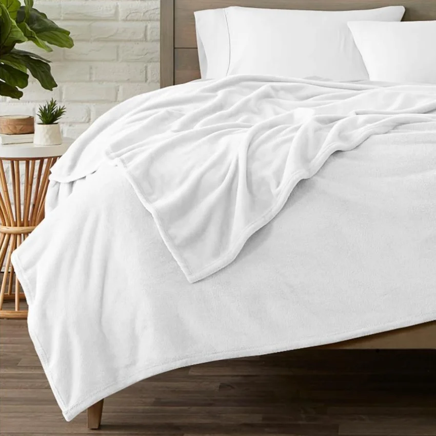 [راحة مريحة] بطانية مريحة بتصميم عواء الذئب والذئب - صوف قطيفة ناعم وخفيف الوزن للبالغين والمراهقين، أزرق وأرجواني