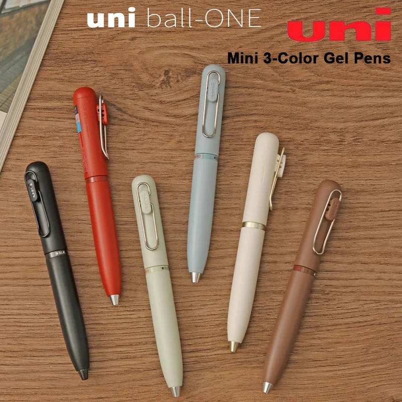 

Japan Uni 0.38/0.5mm 3-in-1 Gel Pen UME3-SRG Smooth Writing Rotating Core Multi-Color Quick-Dry Deep Ink Office School Supplies