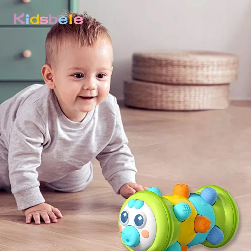 

Montessori Roller Caterpillar Toy Crawling Exercise Grip Training Toy Sensory Rattle Toys For Baby Toddler Toys Christmas Gifts